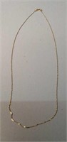 14 K  Italy Gold Necklace  14" Length