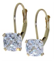 10kt Gold Swarovski Dangle Earrings