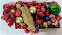 Lot of Ball Ornaments - Various sizes & colors