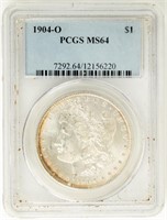 Coin 1904-O Morgan Silver Dollar PCGS MS64
