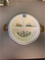 Vintage Bartsch Ceramic Baby Warming Plate