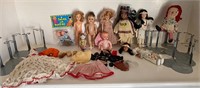 Vintage Dolls, Stands & accessories