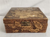 Vintage Pyrography Box