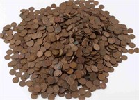 OVER 2400 1950S WHEAT PENNIES TRULY UNSEARCHED LOT
