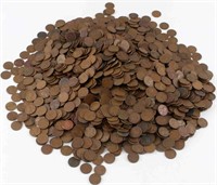 OVER 2400 1950S WHEAT PENNIES TRULY UNSEARCHED LOT