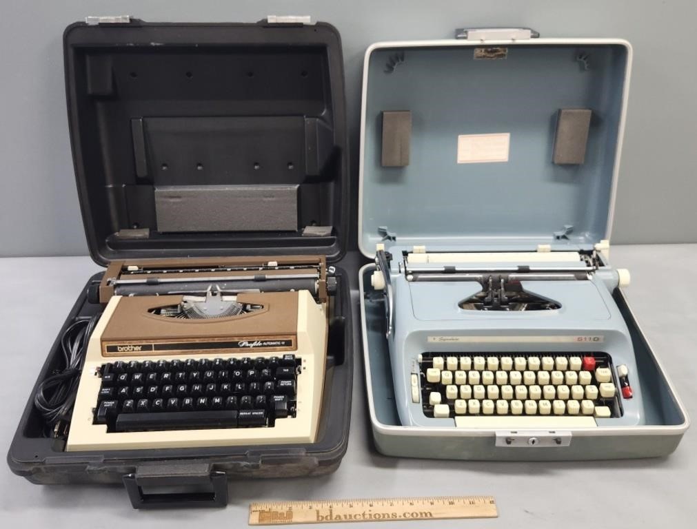 Typewriters & Cases; Brother & Signature
