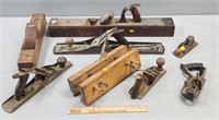 Wood Planes Carpenters Tools Lot Collection