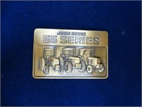 John Deere 55 Series Brass Belt Buckle