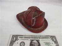 Vintage cast-iron fireman helmet