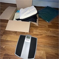 Lot of Box Fabric + Scale