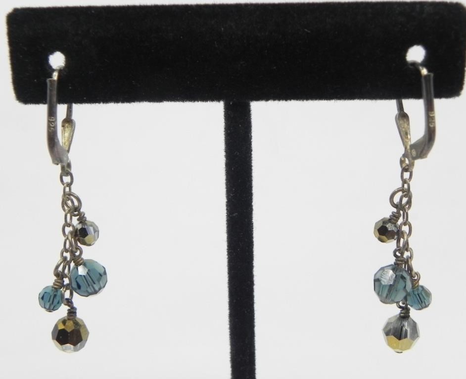 925 SILVER & WATERFALLING BEAD EARRINGS