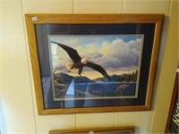 Eagle with fish painting