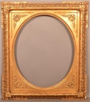 Ornate 19th Century Gilt-Molded Picture Frame.