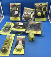 Large Lot of Ryobi Trimmer Accessories