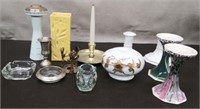 Box Candle Holders, Vase, Ash Tray, Light Globe,