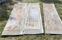 10 Sheets Used Corrugated  Tin 12 foot by 26