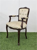 TUFTED BACK ARMCHAIR - 36.5" H X 22.75"  X 17.5" D