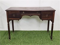 WALNUT DESK - 29.25" H X 42" LONG X 18" W