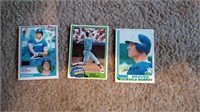 3 Lot 1981 Topps Dale Murphy Graded Vintage Baseba