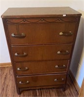 Antique Waterfall Dresser