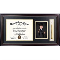 WF1169  GraduationMall Mahogany Diploma Frame, 8.5