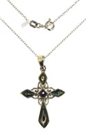 Beautiful Abalone Cross Necklace