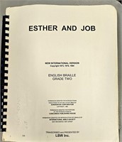 Ester & Job English Braille Grade 2 NIV 1985