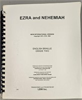Ezra & Nehemiah English Braille Grade 2 NIV 1985