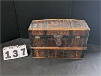 Small Dome Top Trunk w/ Contents of Dolls etc.