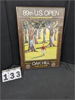 Framed Oak Hill 89th U.S. Open Print