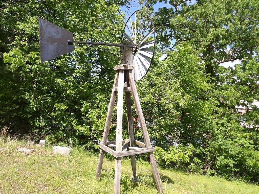large ornamental windmill