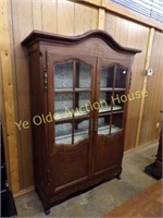 Louis XV Dark Oak Display Cabinet