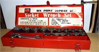 Socket Wrench Set- six point 21 piece set