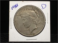 1923 Peace Silver Dollar in Flip