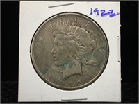 1922-D Peace Silver Dollar in Flip