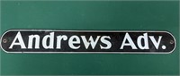 Andrews Ave Metal Sign