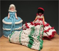 Crochet & Knit Doll Toilet Paper Covers (3)