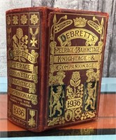 1936 Debrett's Knightage & Companionage book
