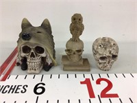 Skull art pieces