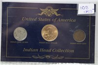 U.S. INDIANHEAD COLLECTION: 3 PC SET
