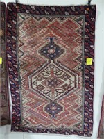 BAKHTYAR HAND KNOTTED WOOL ACCENT RUG, 6'6" X 4'2"