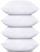 NEW $43 (18"x18") 4-Pcs Pillow Insert