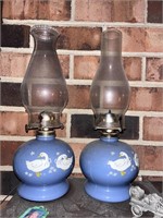 Folk Art Kerosene Lamps