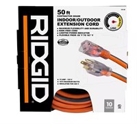 RIDGID 50 ft. 10/3 Heavy Duty  Extension Cord