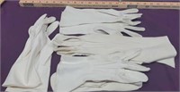 4 Pairs of Antique White Dress Gloves