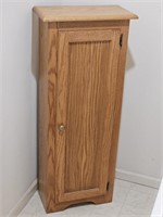 Oak Floor Cabinet with Adjustable Shelves