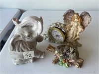 ELEPHANT, CLOCK AND POSSUMS