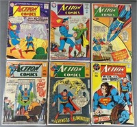 6pc Action Comics #332-400 DC Comic Books