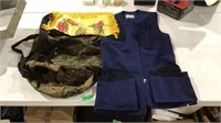 Hunting bag, army mother hankee, and suit