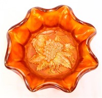 Vintage orange carnival bowl